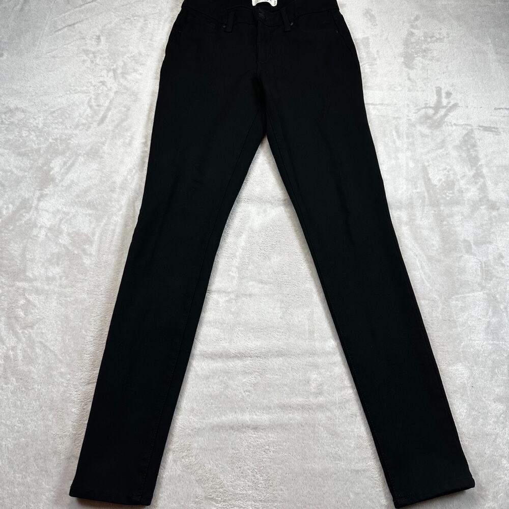 Jessica Simpson Kiss Me Skinny Pants Womens 4/27 Black Stretch Pull On Ankle